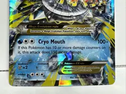 Pokemon TCG MEGA M Glalie EX Breakthrough 35/162 Holo RARE English Card - Image 2