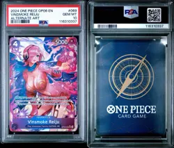 PSA 10 Vinsmoke Reiju OP06-069 Alt Art SR English One Piece Card Game Gem Mint - Image 2
