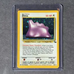 Ditto - Holo Rare - Fossil Set - 3/62 - WOTC 1999 - Vintage Pokemon Card - Image 1