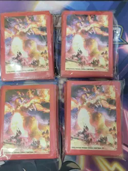 Charizard Ultra Premium Collection Card Sleeves Sealed Lot of 4 (65 per pk) - Image 1