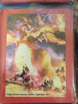 Charizard Ultra Premium Collection Card Sleeves Sealed Lot of 4 (65 per pk) - Image 2