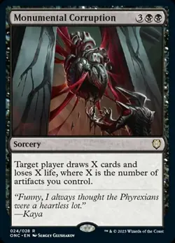 Monumental Corruption - Commander: Phyrexia: All Will Be One #024/028 MTG Magic - Image 1