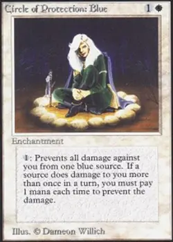 Circle of Protection: Blue - Unlimited Edition # MTG Magic The Gathering - Image 1