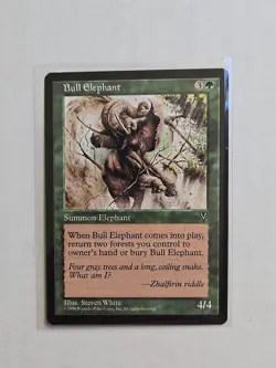 Bull Elephant - Visions - LP - MTG Magic - Common - Creature - Image 1