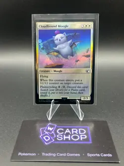 MTG Final Fantasy FFXIV Cloudbound Moogle (Foil) 0011 Common Creature White FIN - Image 1