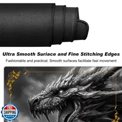 DEGDFSGR MTG Playmat 27.5" x 15.74" Cool Dark Dragon Non-Slip Rubber Base Com - Image 4
