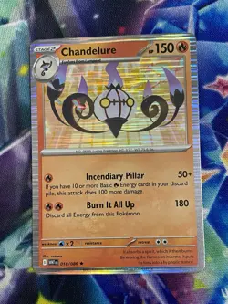 Pokemon TCG - Chandelure - 103/086 - Illustration Rare - SV: White Flare MINT - Image 4
