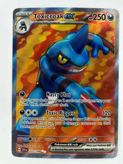 2023 Pokemon TCG Scarlet & Violet Toxicroak ex #232/198 Ultra Rare NM - Image 1