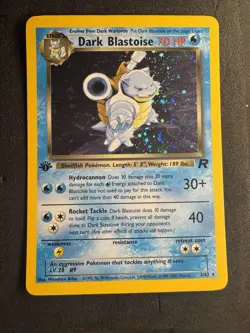 Pokemon TCG Dark Blastoise 3/82 1st Edition Team Rocket WOTC Vintage Holo Rare - Image 1