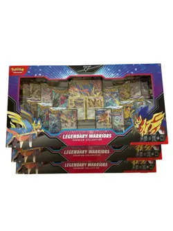 (LOT OF 3) Pokemon TCG Legendary Warriors Premium Collection New Factory Sealed - Image 1