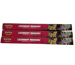 (LOT OF 3) Pokemon TCG Legendary Warriors Premium Collection New Factory Sealed - Image 3