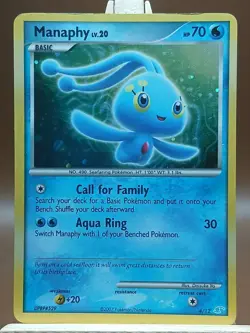 HP Manaphy - Manaphy Trainer Kit - 4/12 - Pokemon TCG - Cosmo Holo - Image 1