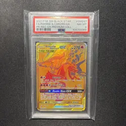 Pokemon Reshiram & Charizard GX Gold Promo/Pikachu & Zekrom GX Gold Promo PSA - Image 3