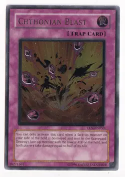 YUGIOH CHTHONIAN BLAST EEN-EN050 ULTIMATE LIGHT PLAYED - Image 1