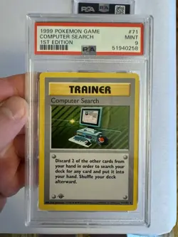 1999 Pokemon - 1st Edition Shadowless Base Set PSA 9 Graded Card Slab Lot of 3 - Image 2