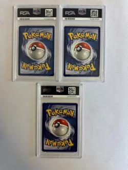 1999 Pokemon - 1st Edition Shadowless Base Set PSA 9 Graded Card Slab Lot of 3 - Image 5