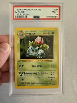 1999 Pokemon - 1st Edition Shadowless Base Set PSA 9 Graded Card Slab Lot of 3 - Image 3