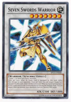 1x Seven Swords Warrior - SP13-EN048 - Common - Unlimited Edition YuGiOh - Image 1