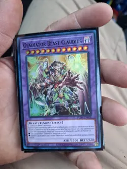 1ST EDITION GLADIATOR BEAST CLAUDIUS 2025 SUDA-EN038 YUGIOH CARD (NM) - Image 1