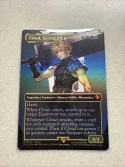 Cloud, Ex-SOLDIER (Borderless) Commander: Final Fantasy Foil - Image 1