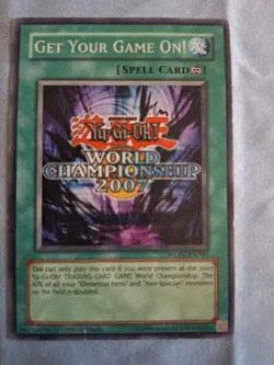Get Your Game On WCPS-EN700 event card from 2007 Yu-Gi-Oh! World Championship MP - Image 1