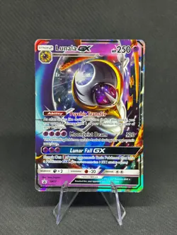 Lunala GX SM17 Pokemon TCG Sun & Moon Promo Ultra Rare Card DMG - Image 1