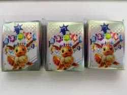 3 PACK Pokemon TCG: Eevee Prismatic Evolutions 65 Card Sleeves New Sealed - Image 1