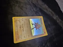 Hitmonchan Holo Unlimited Rare Card Pokemon Base Set 7/102 - Image 3