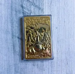 Vintage Pokemon 1999 CHARIZARD Burger King Promo 23k Gold Plated Trading Card - Image 1