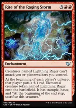 Rite of the Raging Storm - Light Play MTG Commander 2015 - Image 1