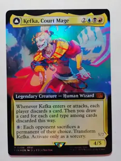 Kefka, Court Mage #0496 (Extended Art) (FOIL) Unplayed NM MTG Final Fantasy - Image 1