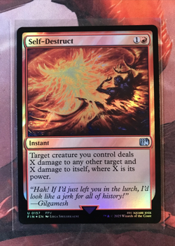 MTG Self-Destruct FOIL Final Fantasy FIN 0157 NM - Image 1