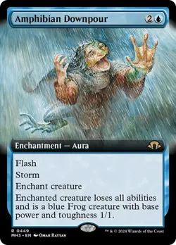 Amphibian Downpour Extended Art Modern Horizons 3 NM MTG - Image 1