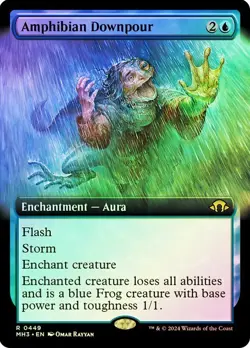 Amphibian Downpour Foil Extended Art Modern Horizons 3 NM MTG - Image 1