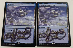 MTG Magic: The Gathering Otawara, Soaring City X2 Shadow Signed. - Image 1
