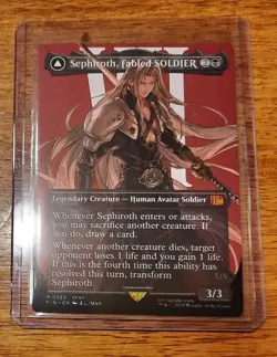 Magic the Gathering-Final Fantasy-Sephiroth, Fabled SOLDIER (Borderless) (0382) - Image 1