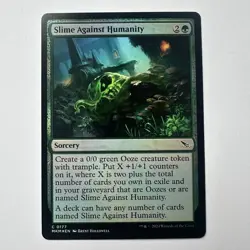 Slime Against Humanity #177 Foil NM Murders at Karlov Manor MTG Magic - Image 1
