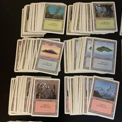 MTG Revised 360x Bulk Basic Land set Forest Island Mountain Plains Swamp Magic - Image 2