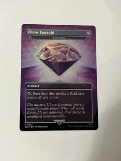 MTG Sonic x Secret Lair Chaos Emerald (Lotus Petal) Purple 7034 Mythic Foil - NM - Image 1