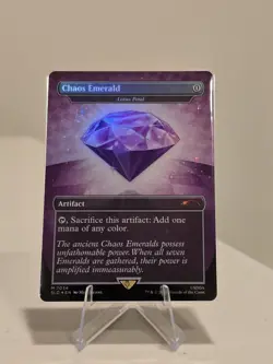 MTG Sonic x Secret Lair Chaos Emerald (Lotus Petal) Purple 7034 Mythic Foil - NM - Image 1