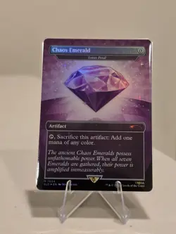 MTG Sonic x Secret Lair Chaos Emerald (Lotus Petal) Purple 7034 Mythic Foil - NM - Image 2