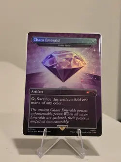 MTG Sonic x Secret Lair Chaos Emerald (Lotus Petal) Purple 7034 Mythic Foil - NM - Image 3