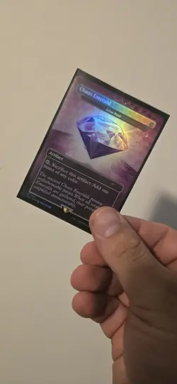 MTG Sonic x Secret Lair Chaos Emerald (Lotus Petal) Purple 7034 Mythic Foil - NM - Image 1