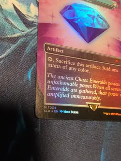 MTG Sonic x Secret Lair Chaos Emerald (Lotus Petal) Purple 7034 Mythic Foil - NM - Image 2