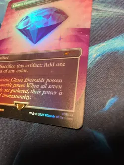 MTG Sonic x Secret Lair Chaos Emerald (Lotus Petal) Purple 7034 Mythic Foil - NM - Image 4
