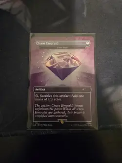 MTG Sonic x Secret Lair Chaos Emerald (Lotus Petal) Purple 7034 Mythic Foil - NM - Image 2