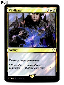 Vindicate (Surge Foil) - [Commander: Final Fantasy] MTG Magic - NM/M ⚪💀 - Image 1