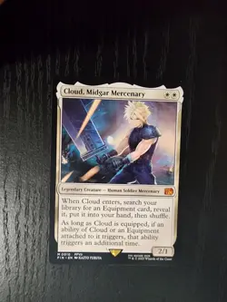 Cloud, Midgard Mercenary 0010 - Near Mint Magic the Gathering Final Fantasy - Image 1