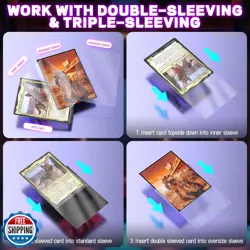 MTG Card Sleeves 100CT (Fallout Sunset), Matte Art Card Sleeves, Matte Back a - Image 4