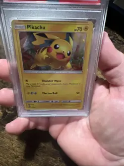 POKEMON 2017 Promo Pin Collection PIKACHU Holo #SM76 PSA 9 Mint RARE - Image 4